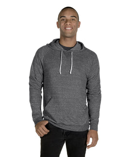 Jerzees Snow Heather Raglan Hoodie 90MR | Charcl Snow Hth - Front