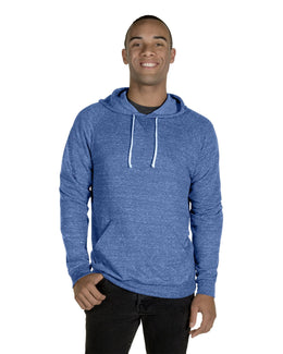Jerzees Snow Heather Raglan Hoodie 90MR | Royal Snow Hthr - Front