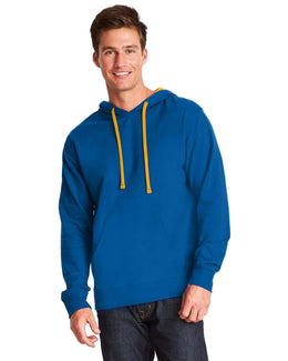 Next Level Unisex French Terry Pullover Hoodie 9301 | Royal/ Gold - Front