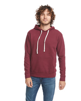 Next Level Apparel Unisex Santa Cruz Pullover Hooded Sweatshirt 9303 | Maroon - Front