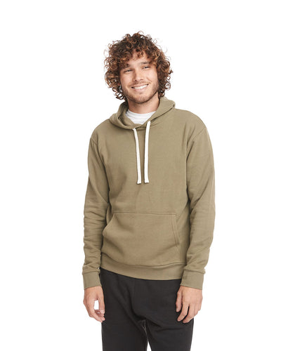 Next Level Apparel Unisex Santa Cruz Pullover Hooded Sweatshirt 9303 | Military Green - Front