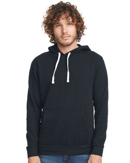 Next Level Apparel Unisex Santa Cruz Pullover Hooded Sweatshirt 9303 | Graphite Black - Front