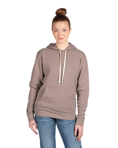 Next Level Apparel Unisex Santa Cruz Pullover Hooded Sweatshirt 9303 | Shitake - Front