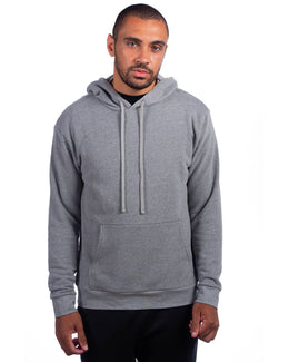 Next Level Apparel Adult Sueded French Terry Pullover Sweatshirt 9304 | Heather Gray - Front