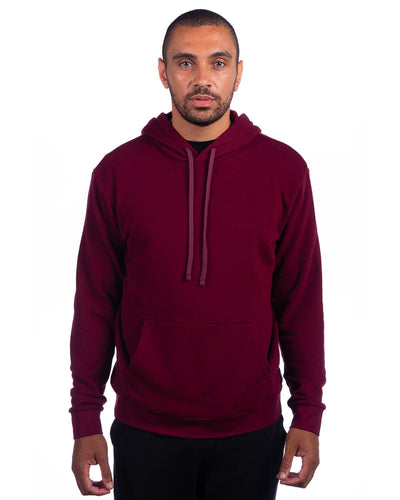 Next Level Apparel Adult Sueded French Terry Pullover Sweatshirt 9304 | Maroon - Front