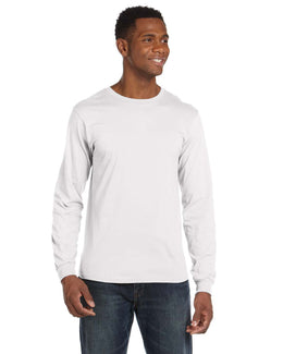Anvil Long Sleeve Fashion Fit T-Shirt 949 | White - Front