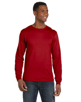 Anvil Long Sleeve Fashion Fit T-Shirt 949 | Red - Front