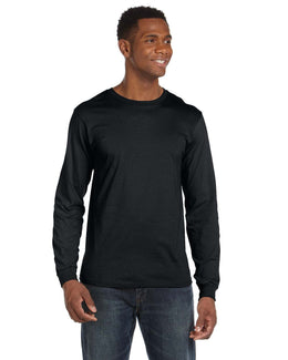 Anvil Long Sleeve Fashion Fit T-Shirt 949 | Black - Front