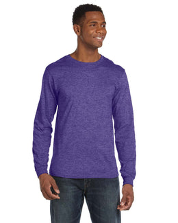 Anvil Long Sleeve Fashion Fit T-Shirt 949 | Heather Purple - Front