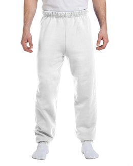 Jerzees 50/50 Fleece Sweatpants 973 | White - Front