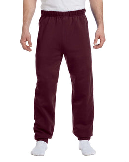 Jerzees 50/50 Fleece Sweatpants 973 | Maroon - Front