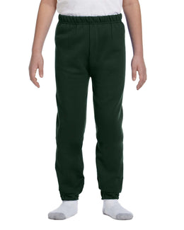Jerzees Youth Lightweight Fleece Sweatpants 973B | Forest Green - Front