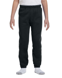 Jerzees Youth Lightweight Fleece Sweatpants 973B | Black - Front