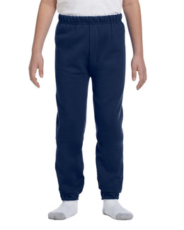 Jerzees Youth Lightweight Fleece Sweatpants 973B | J Navy - Front