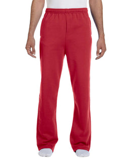 Jerzees Open Bottom Fleece Sweatpants 974MP | True Red - Front