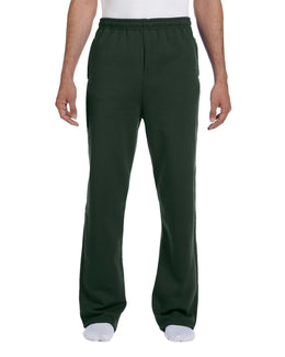 Jerzees Open Bottom Fleece Sweatpants 974MP | Forest Green - Front