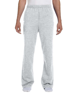 Jerzees Open Bottom Fleece Sweatpants 974MP | Ash - Front