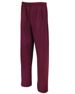 Jerzees Open Bottom Fleece Sweatpants 974MP | Maroon - Front