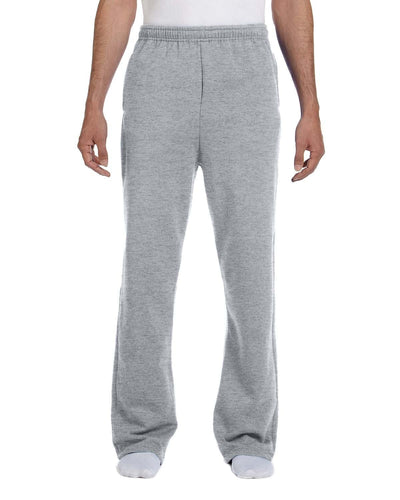 Jerzees Open Bottom Fleece Sweatpants 974MP | Oxford - Front