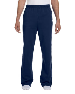 Jerzees Open Bottom Fleece Sweatpants 974MP | J Navy - Front