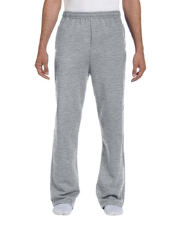 Jerzees Open Bottom Fleece Sweatpants 974MP | Athletic Heather - Front