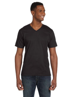 Anvil Fashion Fit V-Neck T-Shirt 982 | Smoke - Front