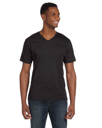 Anvil Fashion Fit V-Neck T-Shirt 982 | Smoke - Front