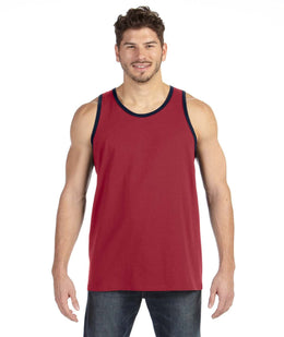 Anvil Lightweight Tank 986 | Indep Red/ Navy - Front