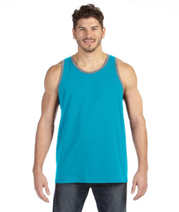 Anvil Lightweight Tank 986 | Carib Bl/ Ht Gry - Front