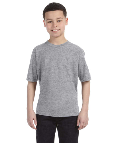 Anvil Youth Fashion Fit T-Shirt 990B | Heather Grey - Front