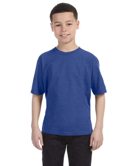 Anvil Youth Fashion Fit T-Shirt 990B | Heather Blue - Front