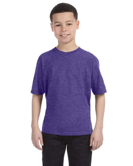 Anvil Youth Fashion Fit T-Shirt 990B | Heather Purple - Front