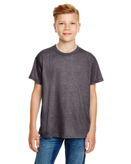 Anvil Youth Fashion Fit T-Shirt 990B | Heather Graphite - Front