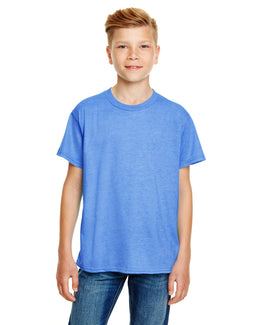 Anvil Youth Fashion Fit T-Shirt 990B | Hthr Royal Blue - Front