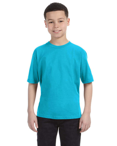 Anvil Youth Fashion Fit T-Shirt 990B | Pool Blue - Front