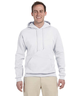 Jerzees Tall 50/50 NuBlend Fleece Pullover Hoodie 996MT | White - Front