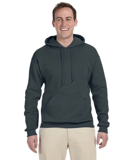 Jerzees 50/50 Hooded Sweatshirt 996 | Black Heather - Front