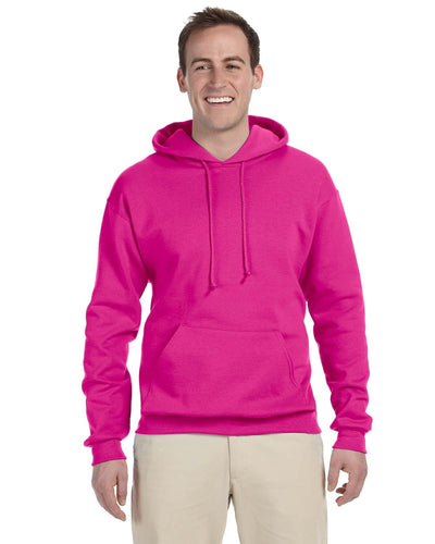Jerzees 50/50 Hooded Sweatshirt 996 | Cyber Pink - Front