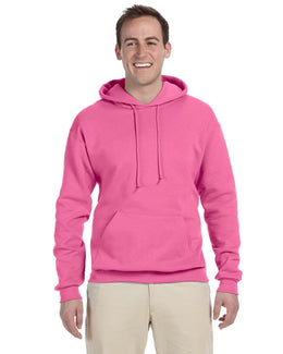 Jerzees 50/50 Hooded Sweatshirt 996 | Neon Pink - Front