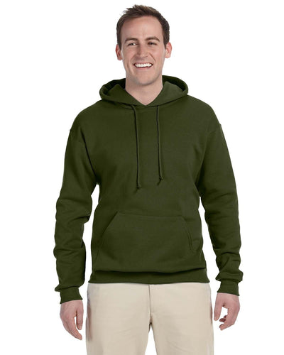 Jerzees 50/50 Hooded Sweatshirt 996 | Military Green - Front