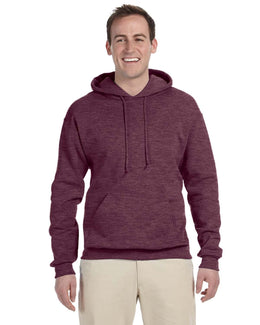 Jerzees 50/50 Hooded Sweatshirt 996 | Vint Hth Maroon - Front