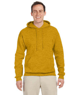 Jerzees 50/50 Hooded Sweatshirt 996 | Mustard Heather - Front