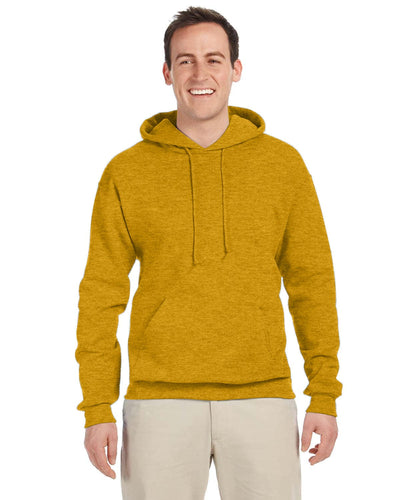 Jerzees 50/50 Hooded Sweatshirt 996 | Mustard Heather - Front
