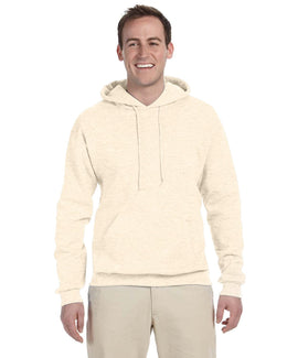 Jerzees 50/50 Hooded Sweatshirt 996 | Sweet Cream Hth - Front