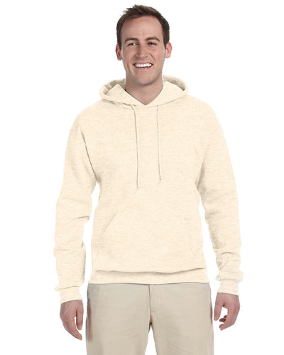 Jerzees 50/50 Hooded Sweatshirt 996 | Sweet Cream Hth - Front