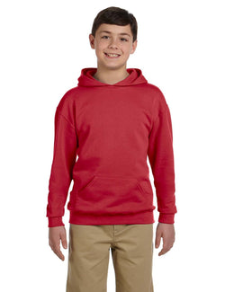 Jerzees Youth 50/50 Fleece Hooded Sweatshirt 996Y | True Red - Front