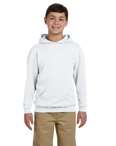 Jerzees Youth 50/50 Fleece Hooded Sweatshirt 996Y | Ash - Front