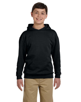 Jerzees Youth 50/50 Fleece Hooded Sweatshirt 996Y | Black - Front