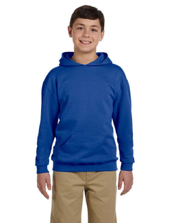 Jerzees Youth 50/50 Fleece Hooded Sweatshirt 996Y | Royal - Front