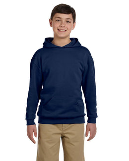 Jerzees Youth 50/50 Fleece Hooded Sweatshirt 996Y | J Navy - Front